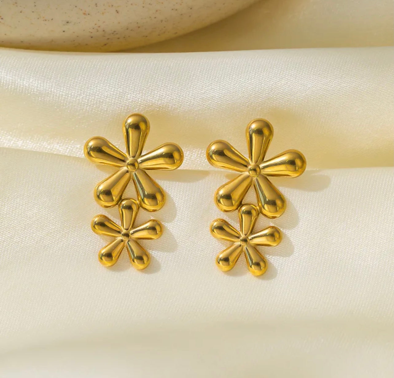 EARRING FLOWER DOUBLE